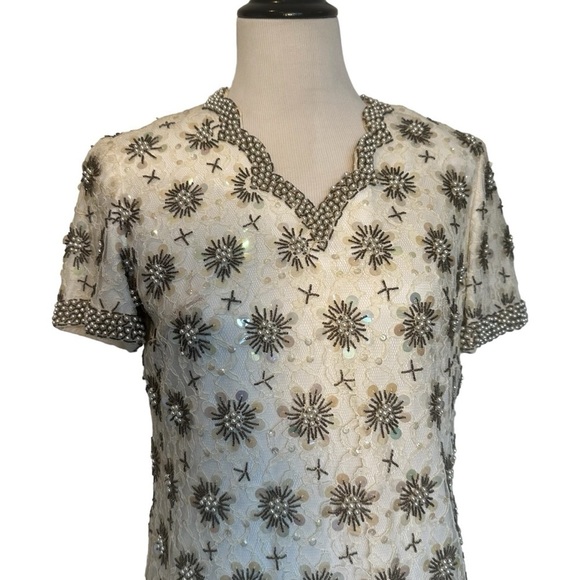 Vintage Robinsons beaded sequin dress - Picture 6 of 16